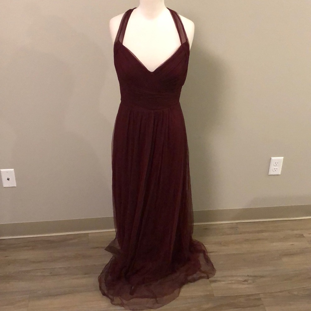 Burgundy bridesmaid/prom dress